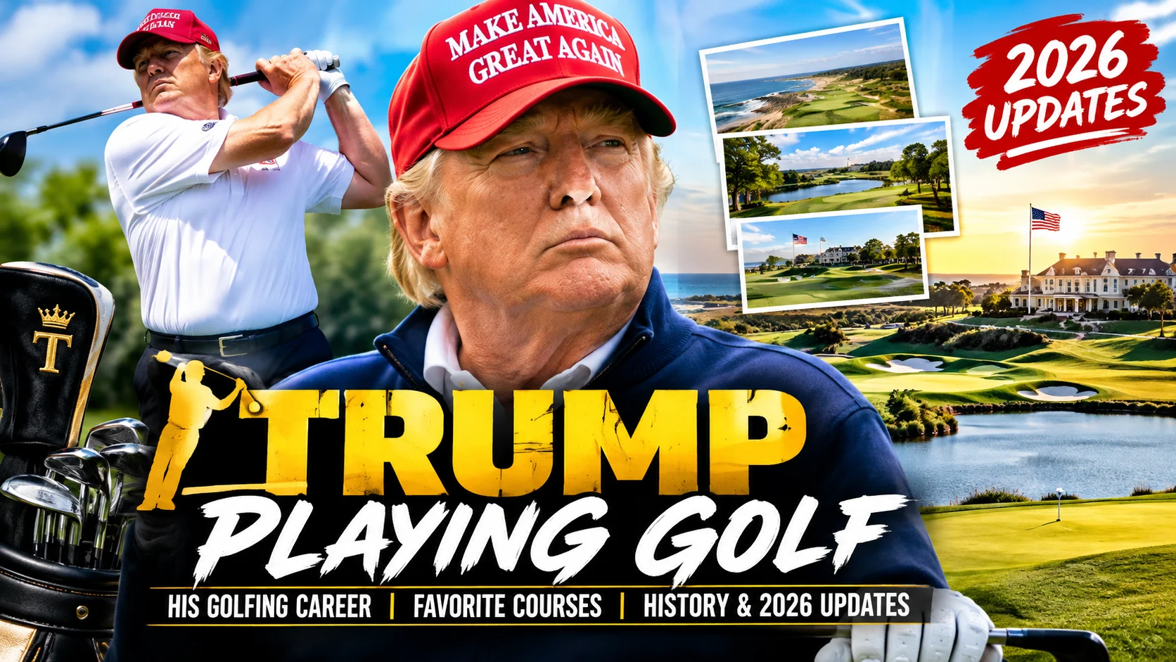 trump playing golf